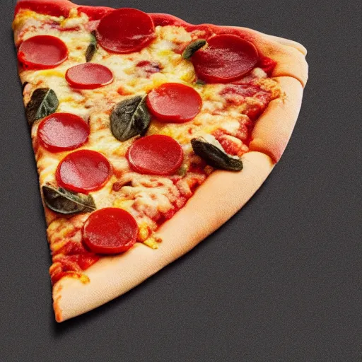 Image similar to a highly realistic photo of a delicious slice of pizza, dramatic, hyperdetailed, artstation, photorealism, accurate, octane render, 8k,
