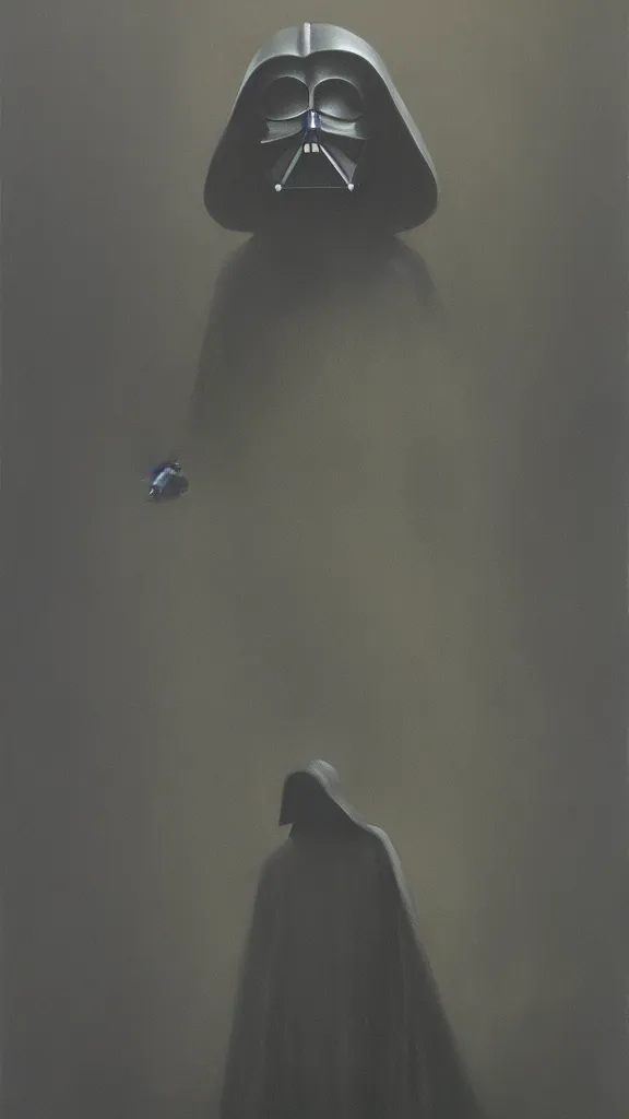 Prompt: dark vador painting by zdzisław beksinski, ultra detailed, trending on artstation, digital paint, concept art