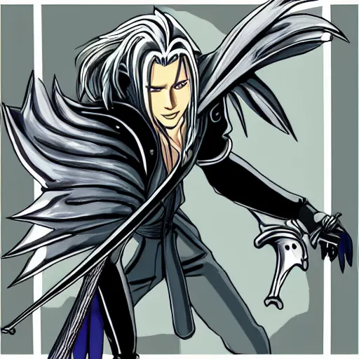 Image similar to Free Download Sephiroth Final Fantasy 7 Movie Clipart Actor