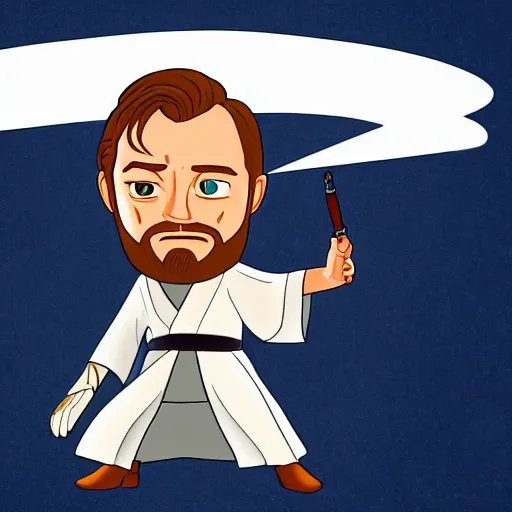 Prompt: obi wan kenobi in the style of pixar