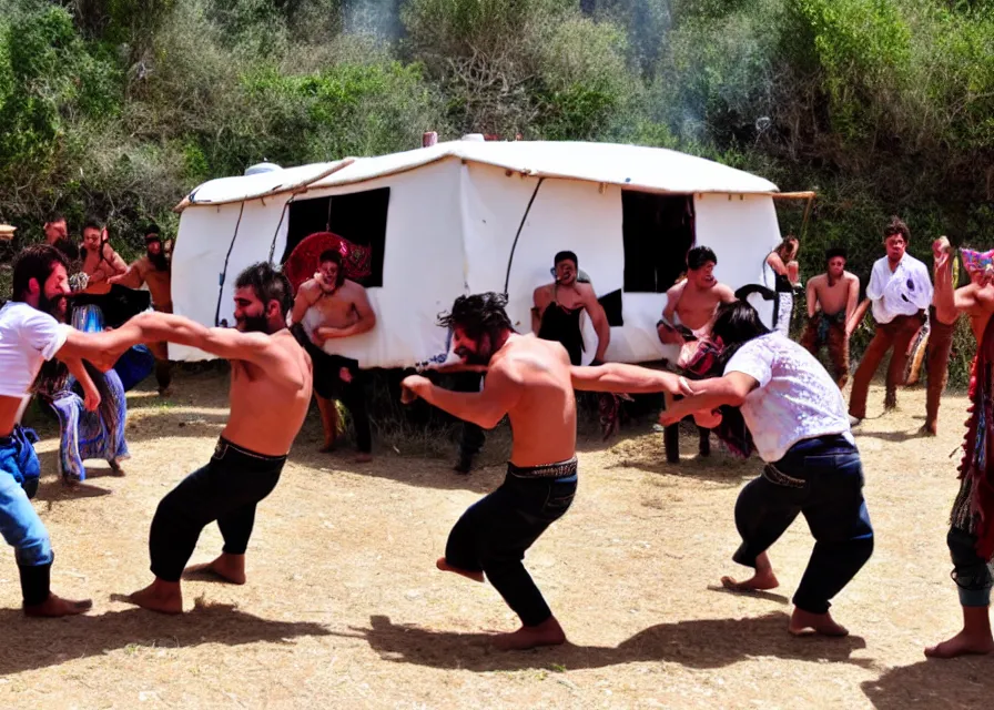 Image similar to cavera gypsy caravan fight ciganos