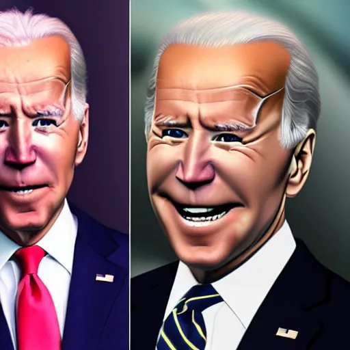 Image similar to joe biden as an anime villain