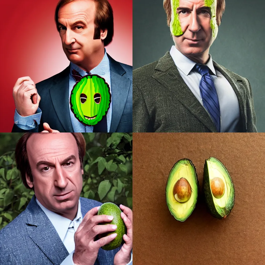 Prompt: saul goodman but is an avocado