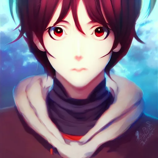 Prompt: anime portrait of MigMig as an anime boy by Stanley Artgerm Lau, WLOP, Rossdraws, James Jean, Andrei Riabovitchev, Marc Simonetti, and Sakimichan, trending on artstation