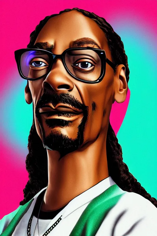 Prompt: snoop dogg, 3 d rendered pixar character, smokey background