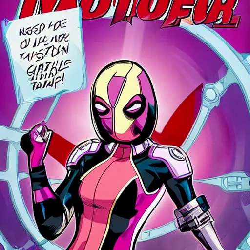 Image similar to Gwenpool as a real person, cameo in Deadpool 3 (2023)