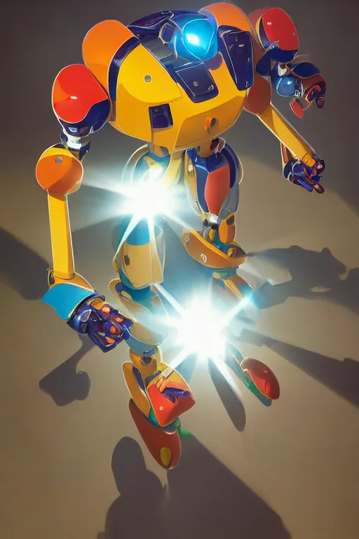 Image similar to metabots medabots medarotto medarot robot minimalist comics, behance hd by jesper ejsing, by rhads, makoto shinkai and lois van baarle, ilya kuvshinov, rossdraws global illumination ray tracing hdr radiating a glowing aura