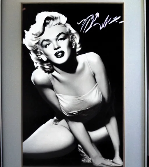 Image similar to Marilyn Monroe autographed by Marilyn Monroe