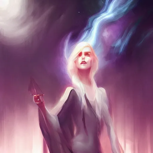 Image similar to shadow mage casting dark magic in the daytime by charlie bowater