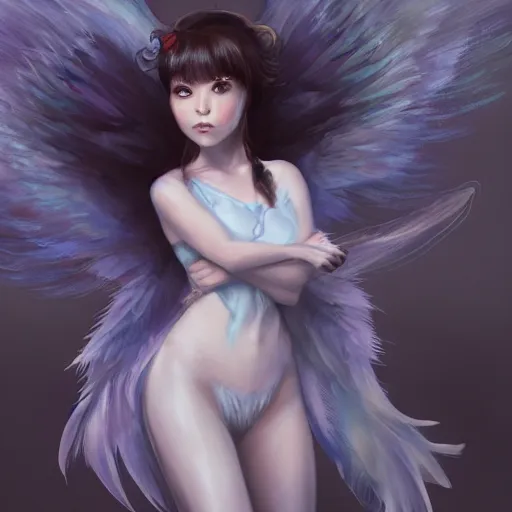 Prompt: a spirit ghost fairy with wings, confident, highly detailed, digital painting, trending on artstation, concept art, sharp focus, high detail, illustration, anime, disney artist, sharp focus, ghibli studio, art by ross draws and stanley artgerm, 8 k