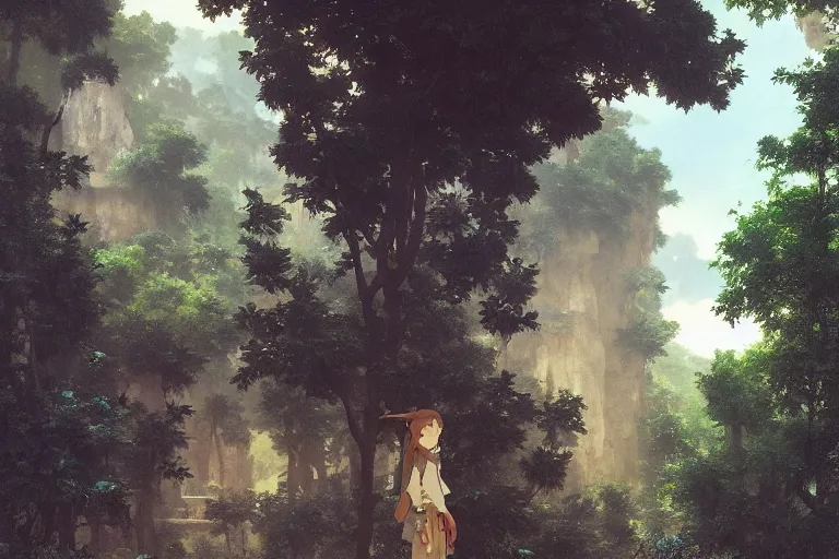 Image similar to detailed environment study lomo photo botw-studio-ghibli-William-Adolphe-Bouguereau-Hans-Zatzka #hyperreal #intricate #cinematic-composition, [32k hd]^10--w 450 | greek monoliths towering