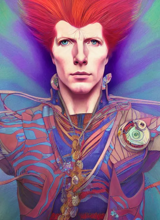 Image similar to ziggy stardust, path traced, highly detailed, high quality, digital painting, by studio ghibli and alphonse mucha, leesha hannigan, hidari, disney