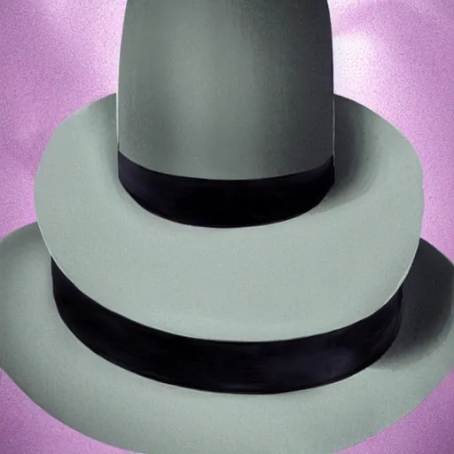 Prompt: grey slime wearing a tall tophat