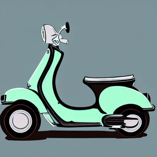 Image similar to lambretta scooter illustration