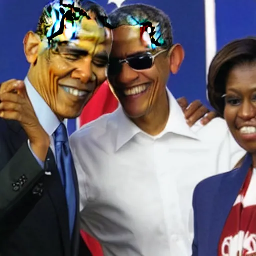 Image similar to obama dapping up captain falcon