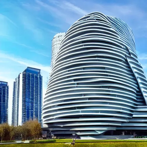 A Huge Modern Architecture Building, Futuristic | Stable Diffusion ...