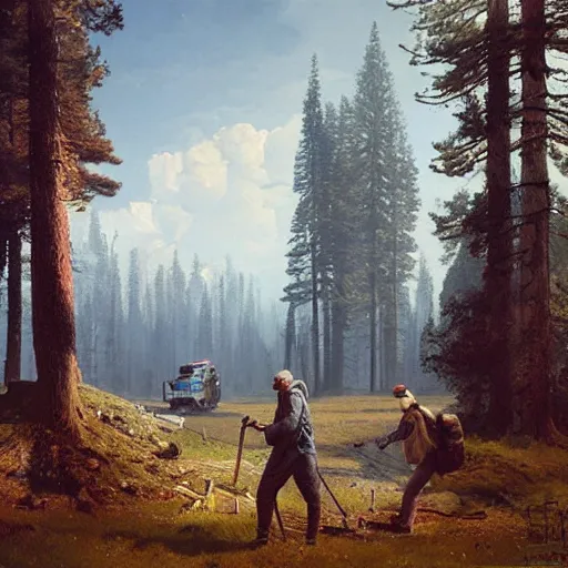 Prompt: a photo by ivan shishkin and zacharias aagaard and simon stalenhag