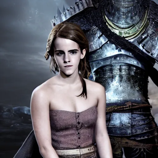 Image similar to Emma Watson in Dark Souls