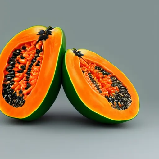 Image similar to papaya telephone, UHD, hyperrealistic render, highly detailed, 4k, artstation