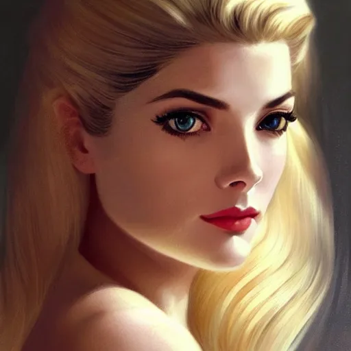 Prompt: A combination of Grace Kelly's and Katheryn Winnick's and Ashley Greene's faces with long eyelash makeup as Solid Snake, western, fantasy, intricate, elegant, highly detailed, digital painting, artstation, concept art, matte, sharp focus, illustration, half body portrait, art by Artgerm and Greg Rutkowski and Alphonse Mucha