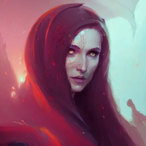 Prompt: a beautiful portrait of a beautiful melisandre, concept art by pete mohrbacher and guweiz and ilya kuvshinov, digital art, highly detailed, intricate, sharp focus, trending on artstation hq, deviantart, unreal engine 5, 4 k uhd image