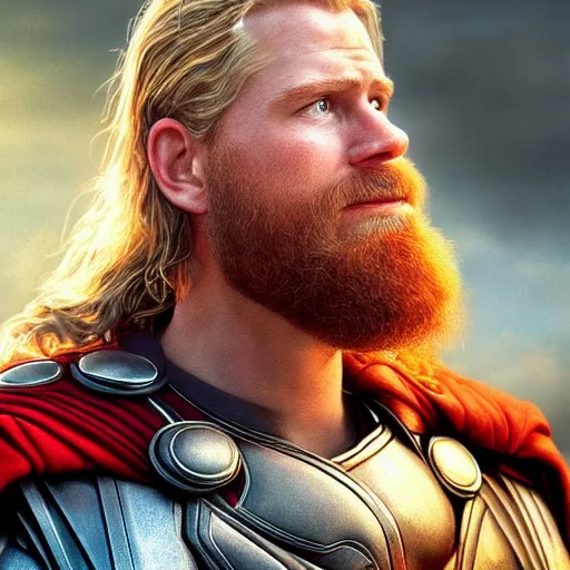 Image similar to stunning award winning hyperrealistic hdr 8 k highly detailed digital painting, trending on artstation of beaker as thor