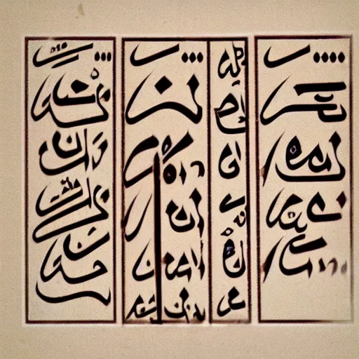 Image similar to arabic chinese script