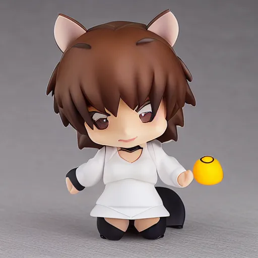 Image similar to high quality portrait flat matte painting of cute Hedgehog body entwined with black fog, in the style of nendoroid and Toon , flat anime style, thick painting, medium close-up