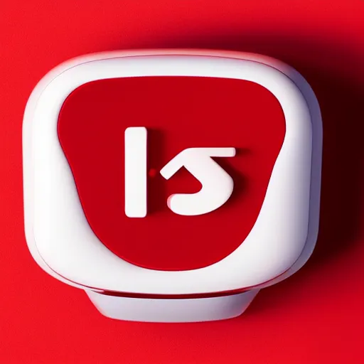 Image similar to Very tiny red alarm clock that looks like the iOS emoji and has the same colors, 3D clay render, 4k UHD, white background, isometric top down left view, diffuse lighting, zoomed out very far