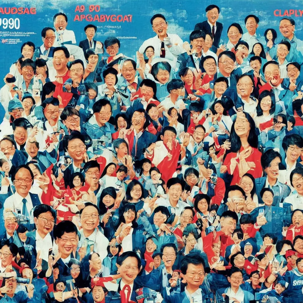 Image similar to a 1 9 9 0 s singaporean government camapign poster