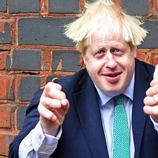 Image similar to boris johnson dressed as an egirl