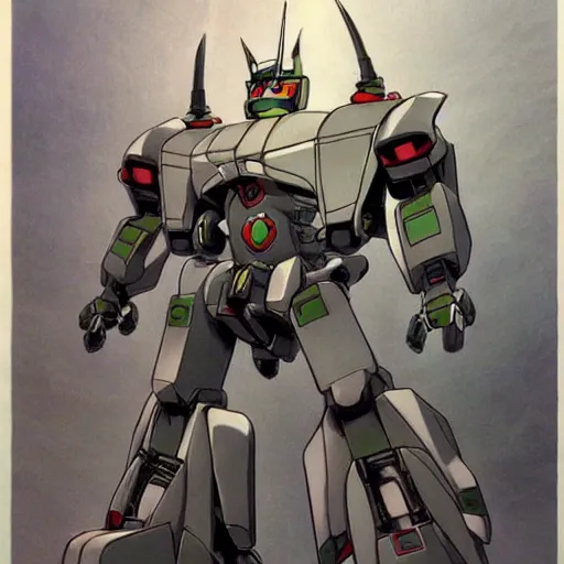 Image similar to simple concept art of an amazingly designed voltron robot. an award winning yoshitaka amano poster. a masterpiece by james gurney. deep color.