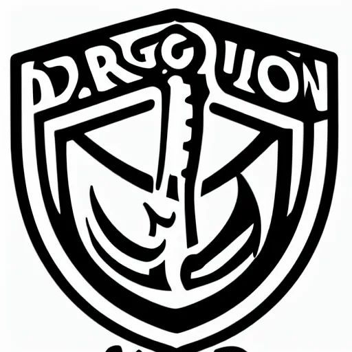 Image similar to high quality iconic vector logo for a dragon company