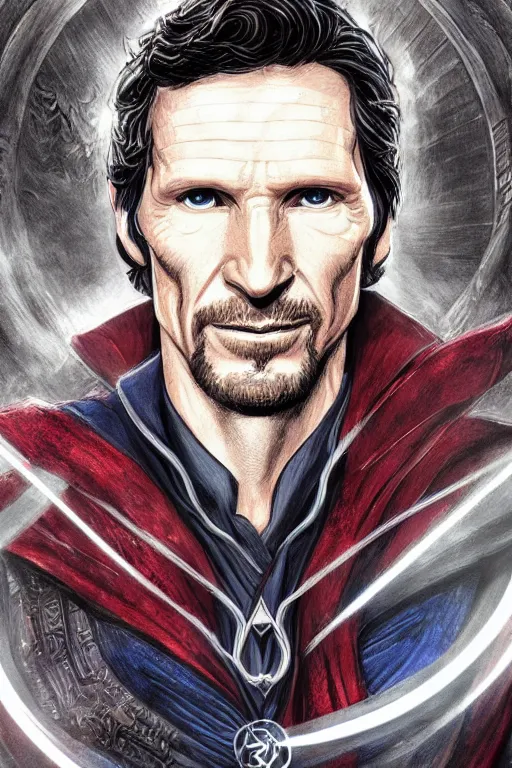 Image similar to Portrait of Todd Howard as Doctor Strange, highly detailed, marvel comics, dark, intricate, highly detailed, smooth, artstation, digital illustration