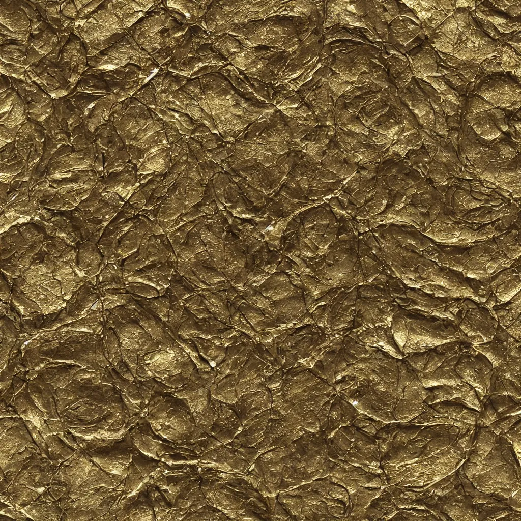 Image similar to seamless tileable texture of damaged metal gold, realistic, very detailed, beautiful, intricate details, sharp focus, substance designer, substance render, substance painter, marmoset, unreal engine, octane render