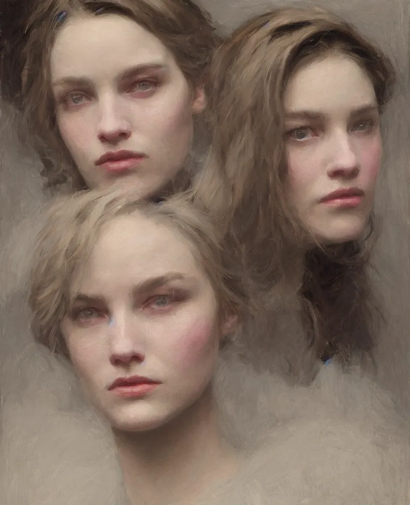 Prompt: Painting by Jeremy Lipking, the face of a beautiful woman