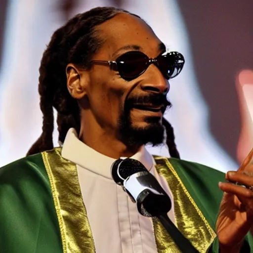 Prompt: Snoop Dogg as the Pope