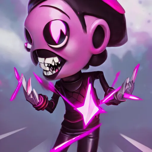 Image similar to invader Zim points at Dib while laughing maniacally , made by Stanley Artgerm Lau, WLOP, Rossdraws, ArtStation, CGSociety, concept art, cgsociety, octane render, trending on artstation, artstationHD, artstationHQ, unreal engine, 4k, 8k,