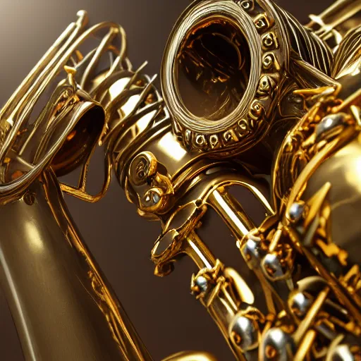 Image similar to anglo saxons playing saxophones, trending on artstation, dramatic lighting, octane render, weta digital, micro details, 3 d sculpture, structure, ray trace, insane details, intricate, elite, ornate,