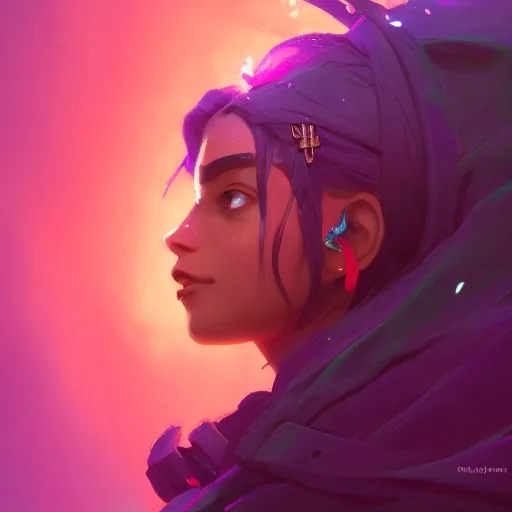 Image similar to profile portrait, maya ali mage, gloomhaven, dynamic lighting, gaudy colors, octane render aesthetic, matte painting concept art, official fanart behance hd artstation by jesper ejsing, by rhads and makoto shinkai and lois van baarle and ilya kuvshinov and rossdraws