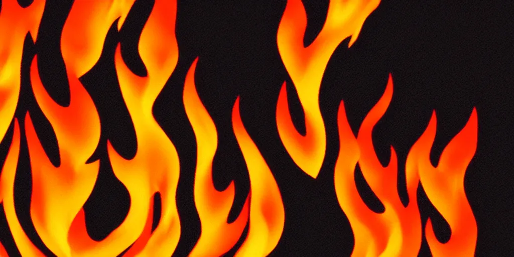 Prompt: vector pictogram of fire flames warning label, sharp, 8k, close-up