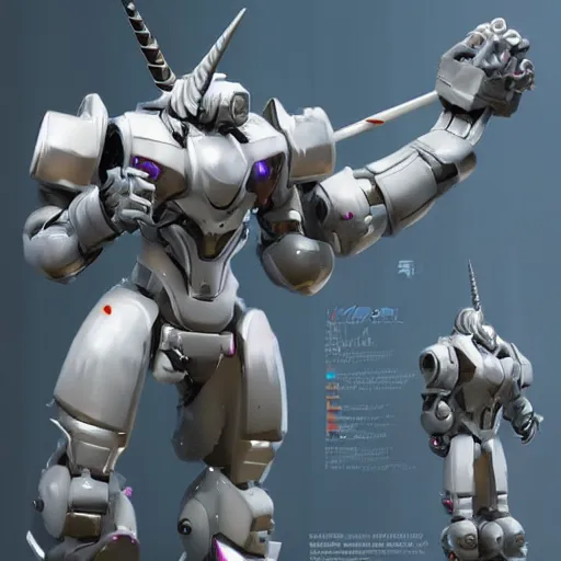 Image similar to unicorn robot in yeong gyun lee style artstation, because its irrelevant and not accurate, pinterest, perfect dynamic position, extremely realistic and highly details, bokeh, reduce duplication interference