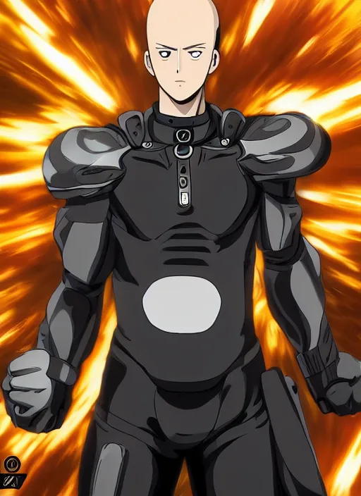 Image similar to A full portrait photo of real-life genos one punch man, f/22, 35mm, 2700K, lighting, perfect faces, award winning photography.