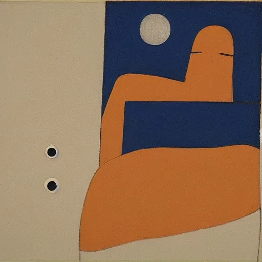 Prompt: Liminal space in outer space by Will Barnet