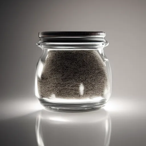 Prompt: smokey dreams in a jar, light by shaft of coruscating sunlight, Award Winning Masterpiece On 85mm by Simon Bruntnell