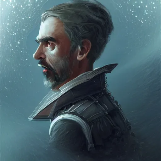 Prompt: dramatic, Johannes Kepler in a jar. scifi, intricate, elegant, highly detailed, digital painting, artstation, concept art, smooth, sharp focus, illustration, illustration painting by Mandy Jurgens and Małgorzata Kmiec and Dang My Linh and Lulu Chen and Alexis Franklin and Filip Hodas and Pascal Blanché and Bastien Lecouffe Deharme, detailed intricate ink illustration, heavenly atmosphere, detailed illustration, digital art, overdetailed art, complementing colors, trending on artstation, Cgstudio, the most beautiful image ever created, subtle details, illustration painting, vibrant colors, 8K, award winning artwork, high quality printing, fine art, intricate, epic lighting, very very very very beautiful scenery, 8k resolution, digital painting, sharp focus, professional art, atmospheric environment, 8k ultra hd, artstationHD, hyper detailed, elegant, cinematic, awe inspiring, beautiful