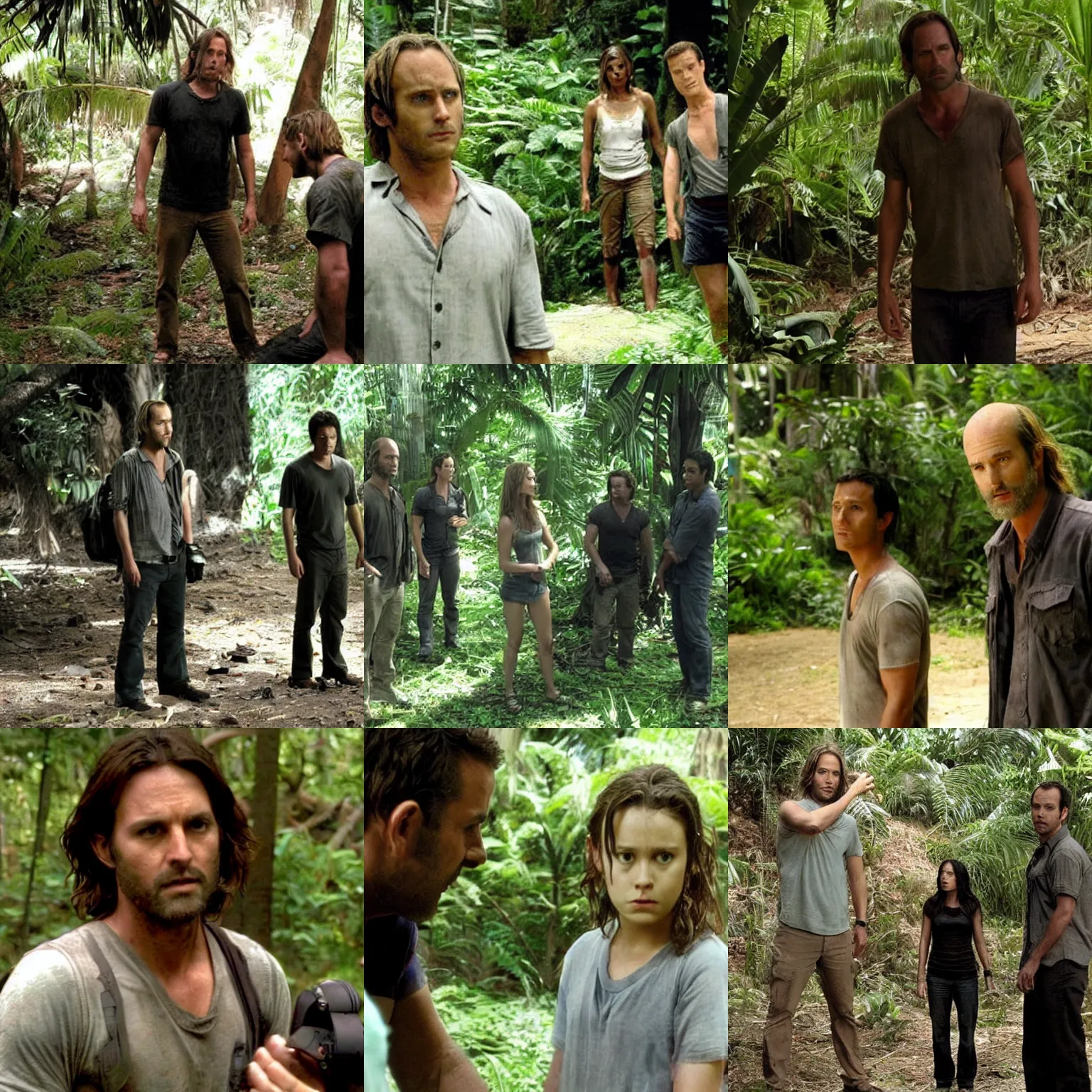Prompt: a scene from lost ( tv show )