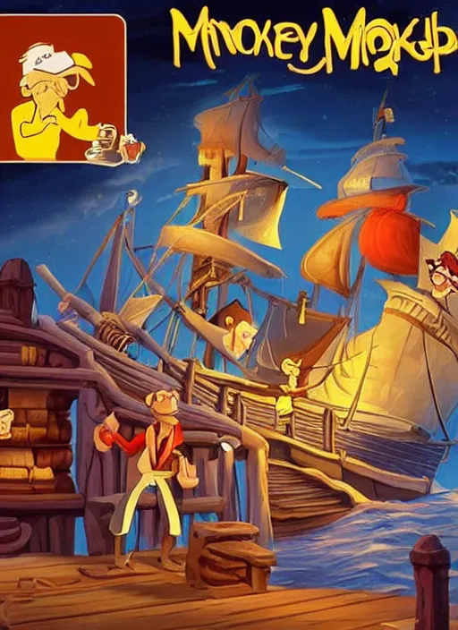 Image similar to the secret of monkey island's box