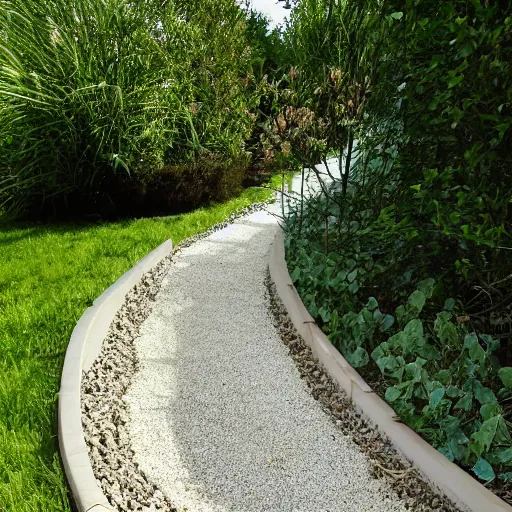 Prompt: spiky gravel path