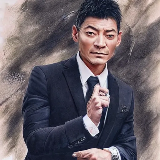 Image similar to selfie photo,actor andy lau , photorealistic, hyperrealism, hyperrealistic, highly detailed